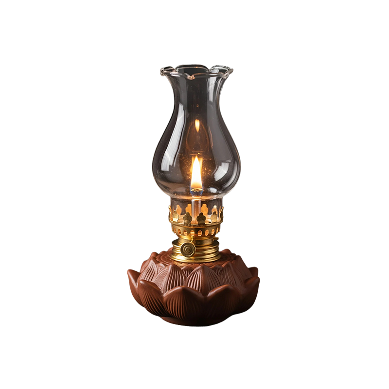 Vintage Lotus Whisper Oil Lamp