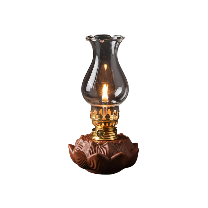 Vintage Lotus Whisper Oil Lamp