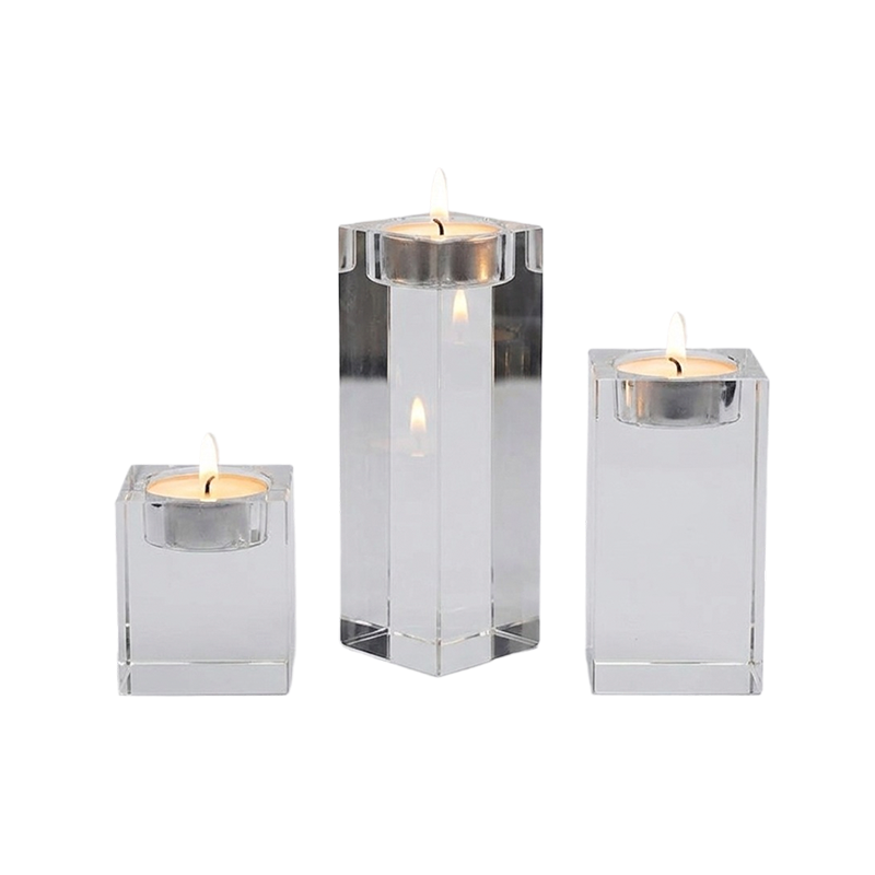Crystal Cube Tealight Holder