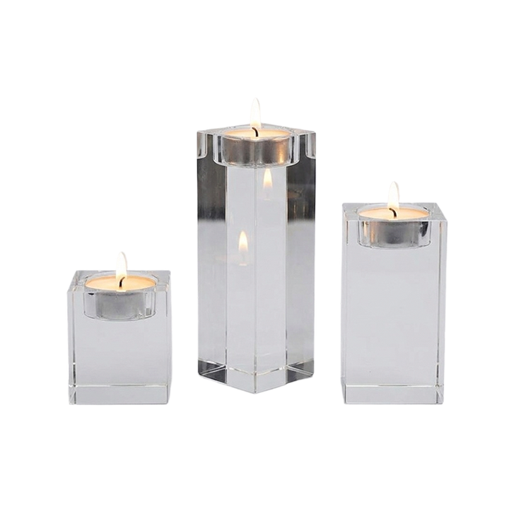 Crystal Cube Tealight Holder