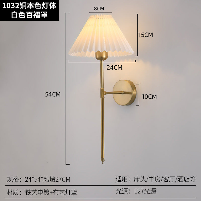 Fabric Shade Wall Sconce with Dimmable Glow