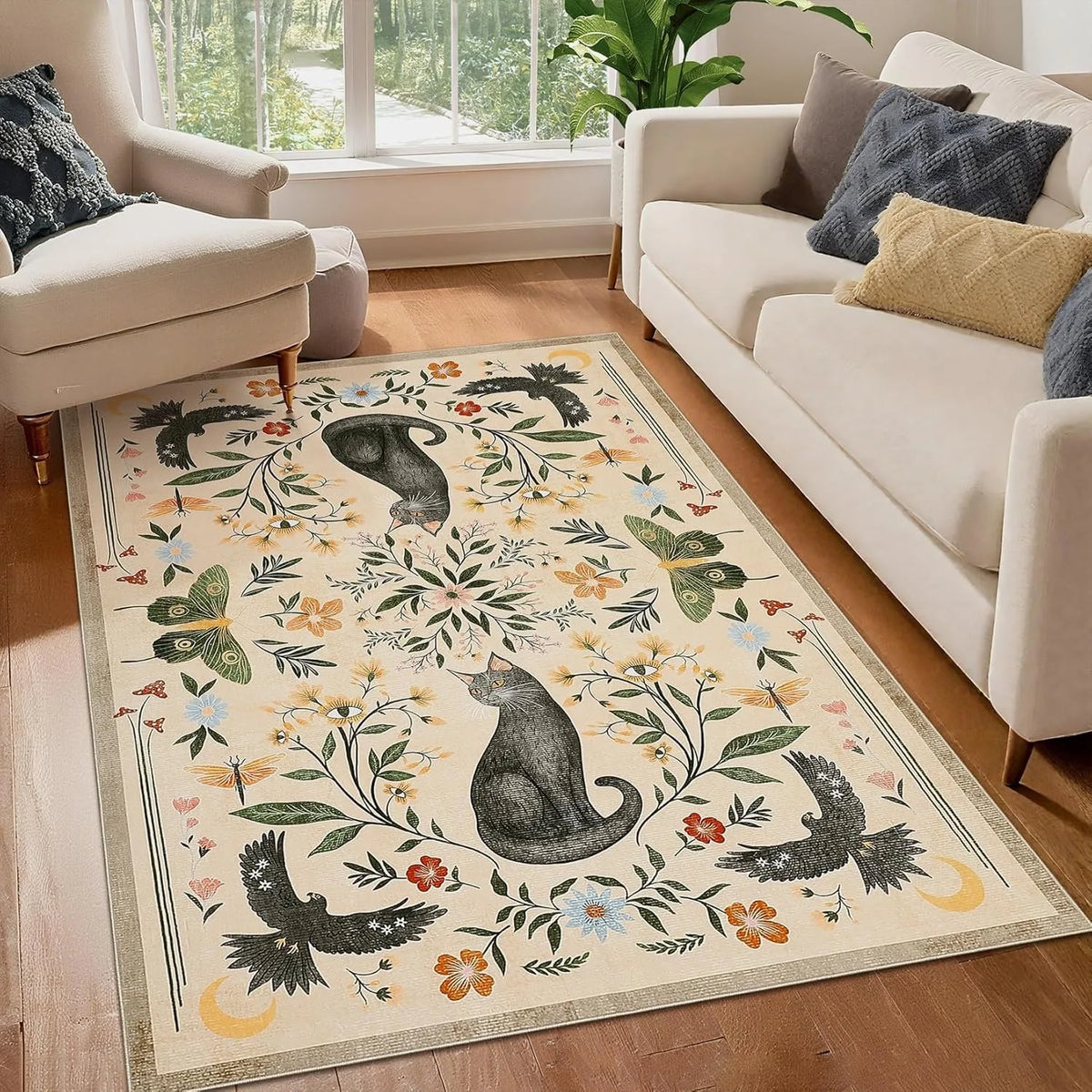 Boho Beasts & Blooms Rug