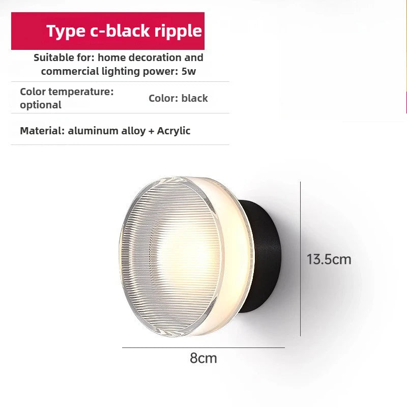 Ember Glow Acrylic Wall Sconce