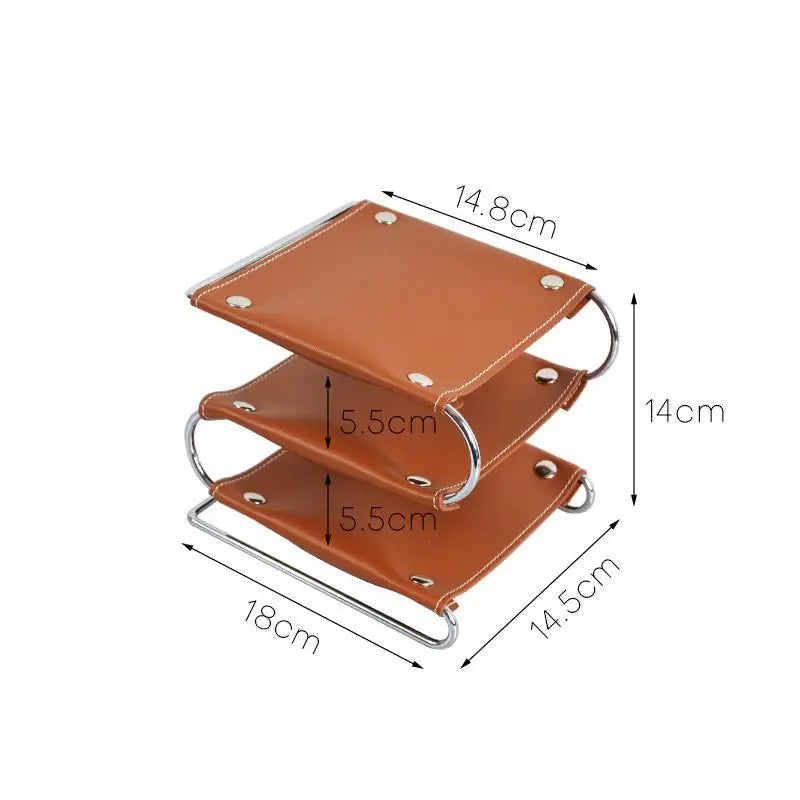 Layered Iron Desk Organizer