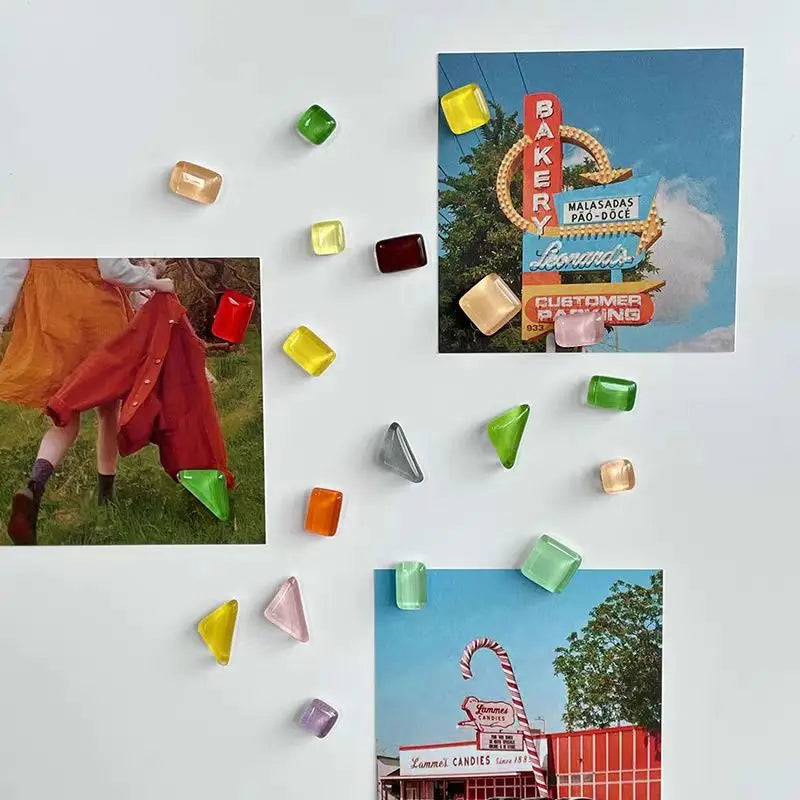 Whimsical Glass Mini Magnets