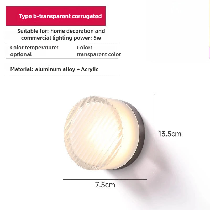 Ember Glow Acrylic Wall Sconce