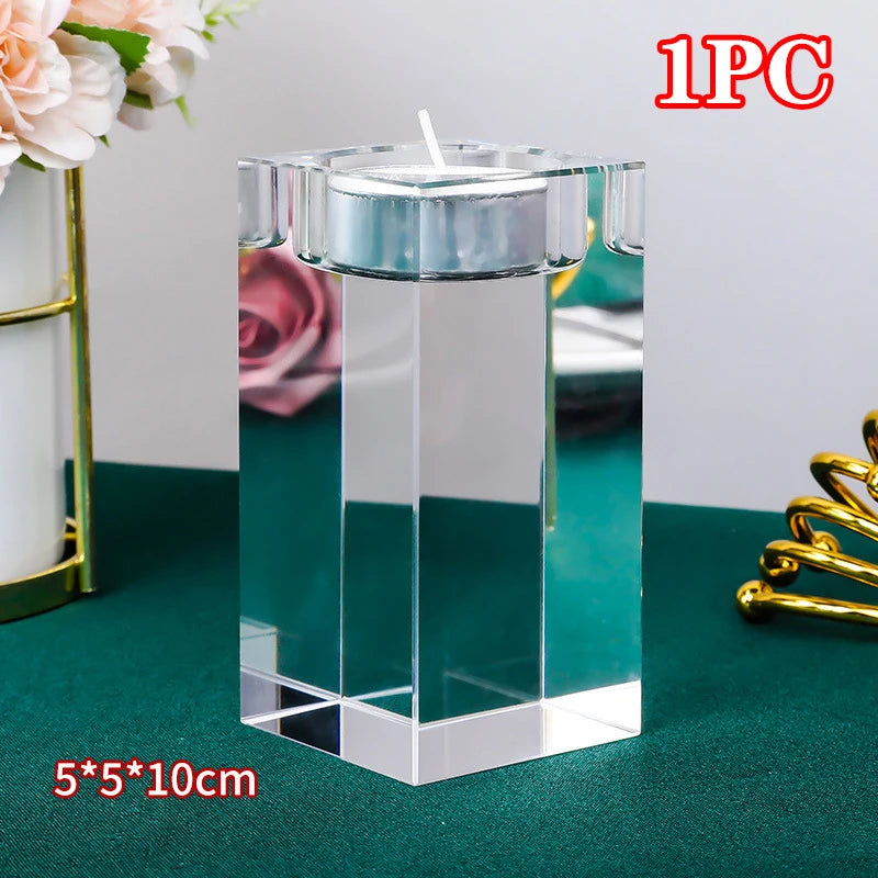 Crystal Cube Tealight Holder