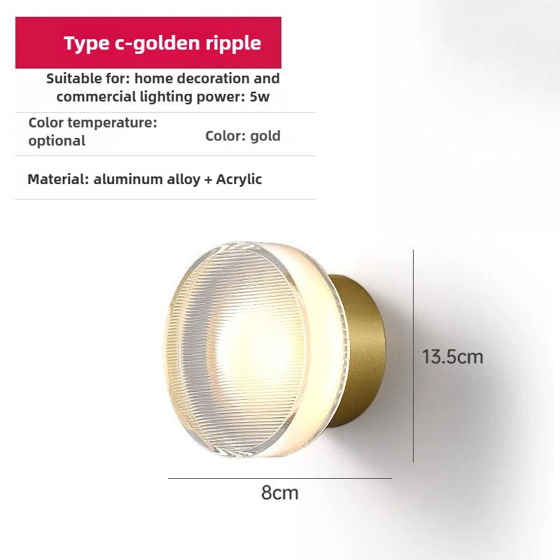 Ember Glow Acrylic Wall Sconce