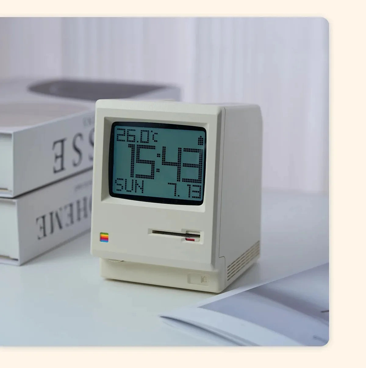 Retro Radio LED Alarm Clock, 60H Power
