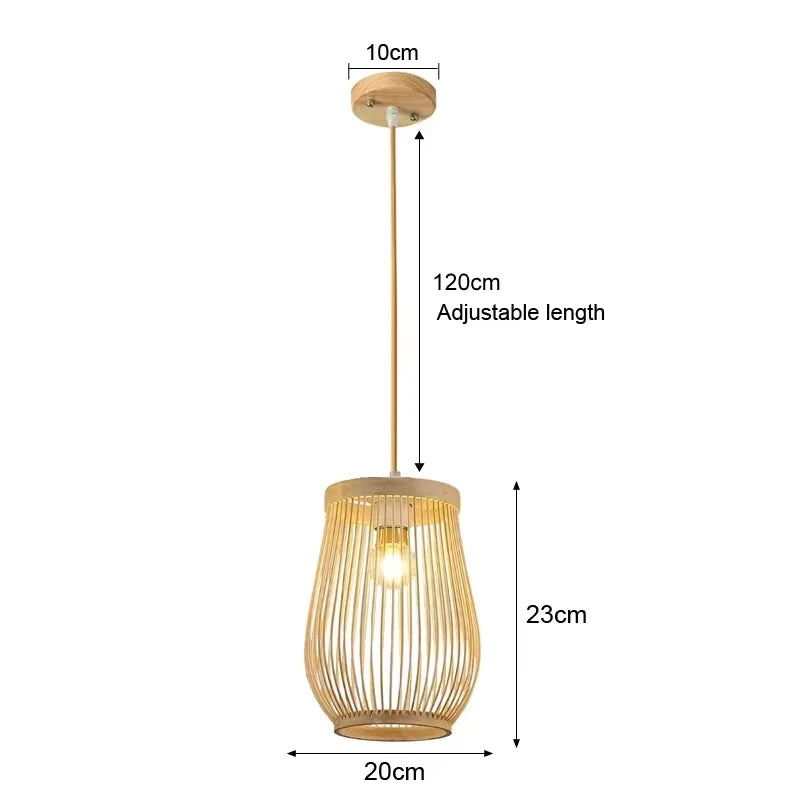 Handwoven Bamboo Glow Sconce
