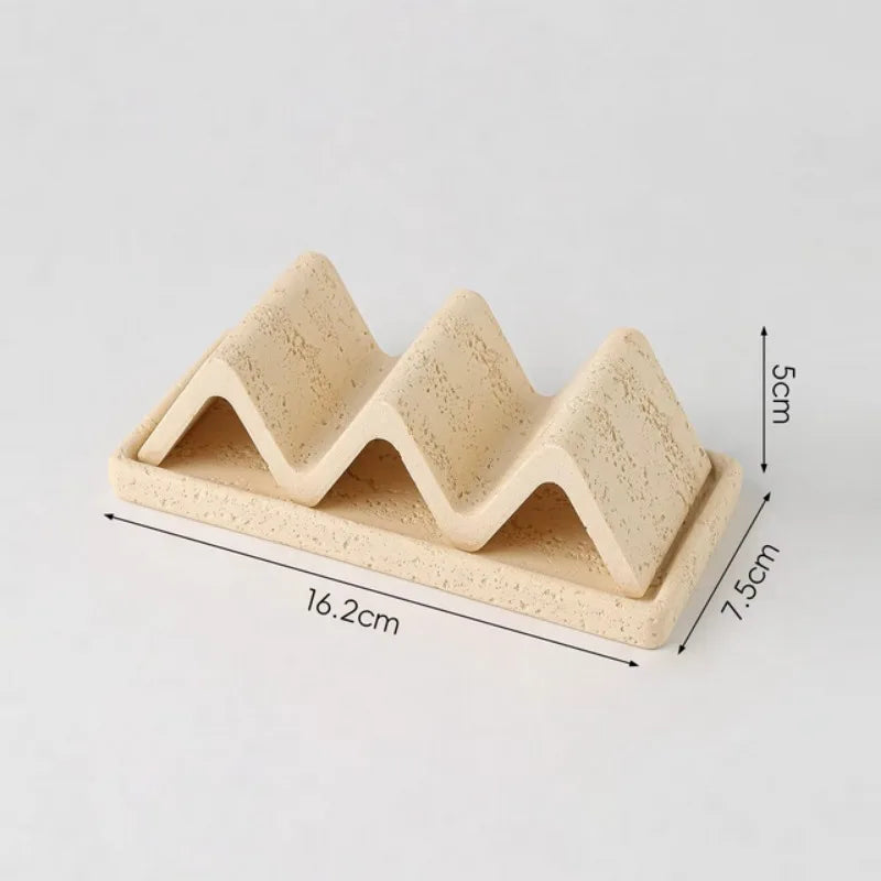Raw Travertine Draining Soap Dish