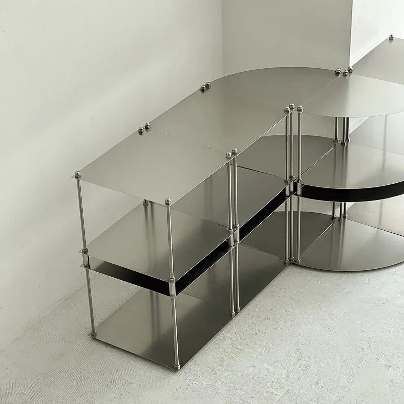 Staggered Industrial Metal Side Tables