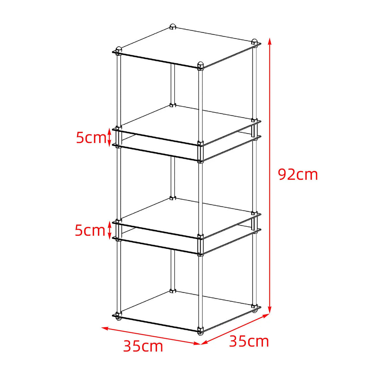 Staggered Industrial Metal Side Tables