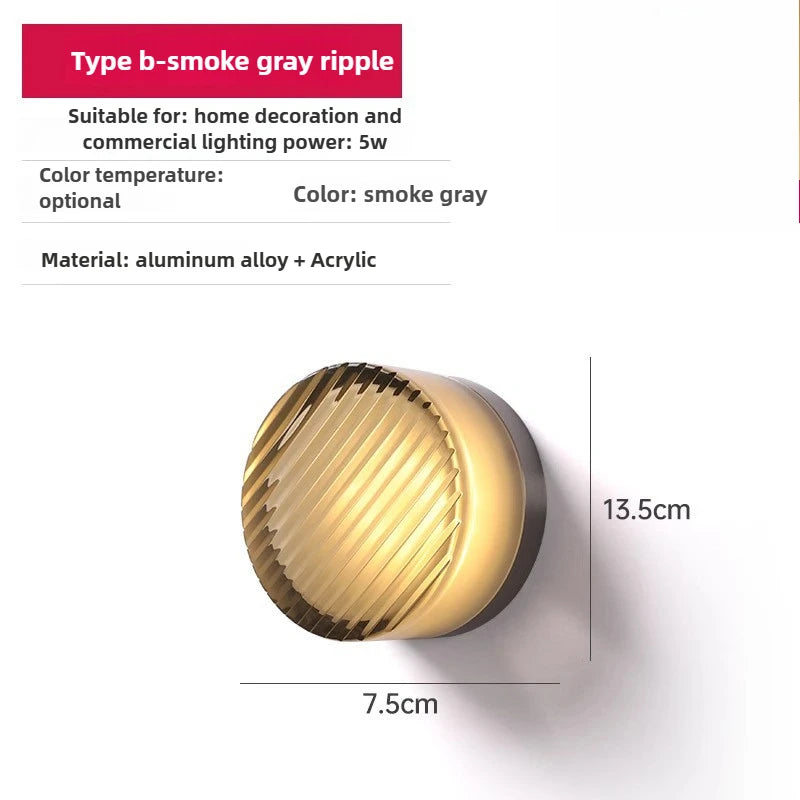 Ember Glow Acrylic Wall Sconce