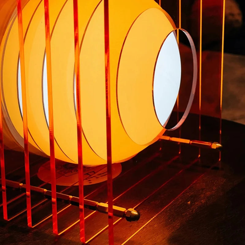 Layered Glow Acrylic Desk Lamp