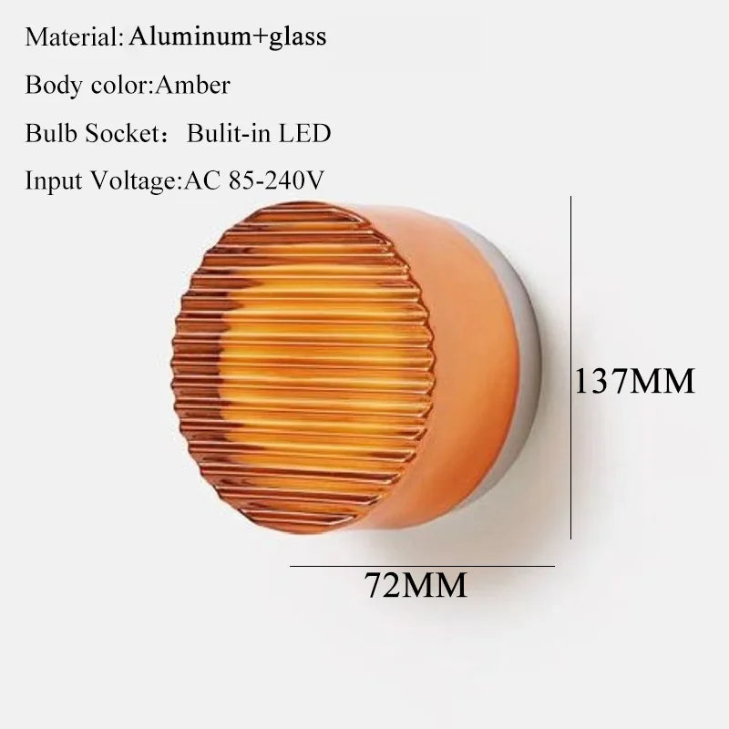 Glass Orb Wall Sconce