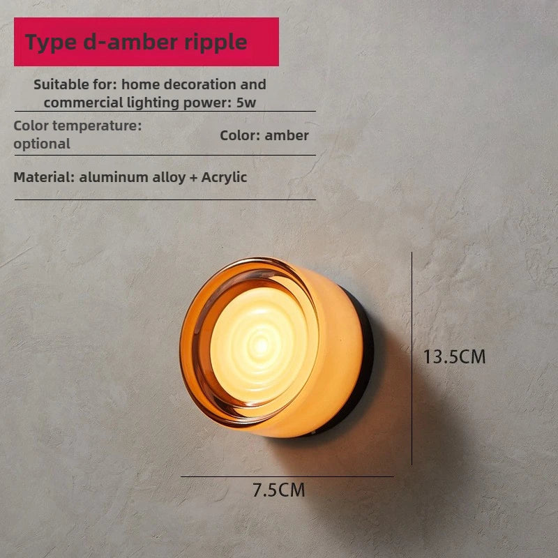 Ember Glow Acrylic Wall Sconce