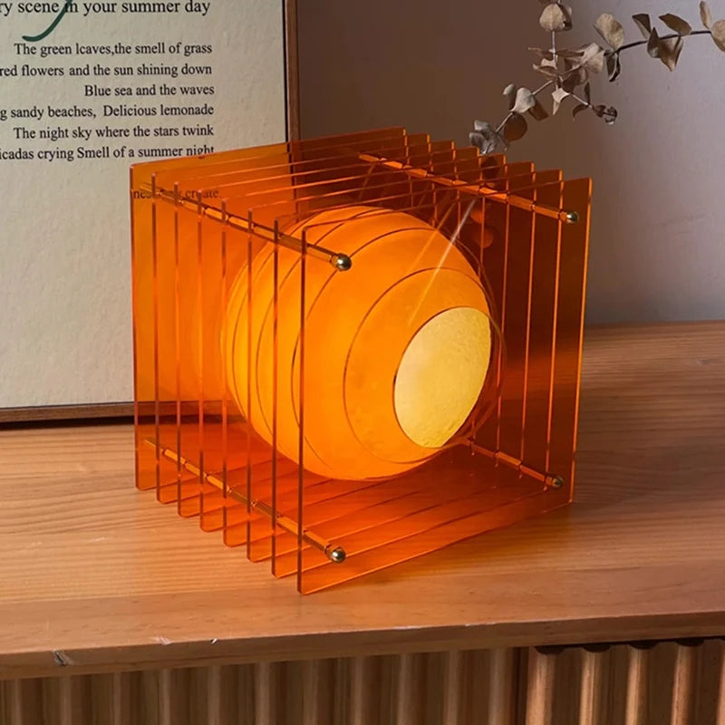 Layered Glow Acrylic Desk Lamp