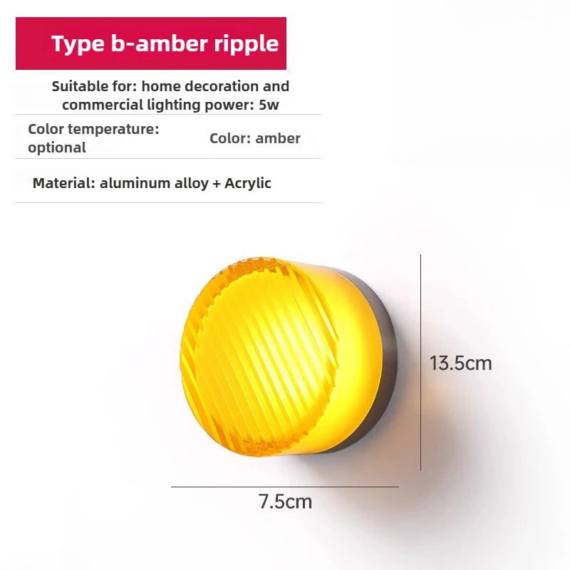 Ember Glow Acrylic Wall Sconce