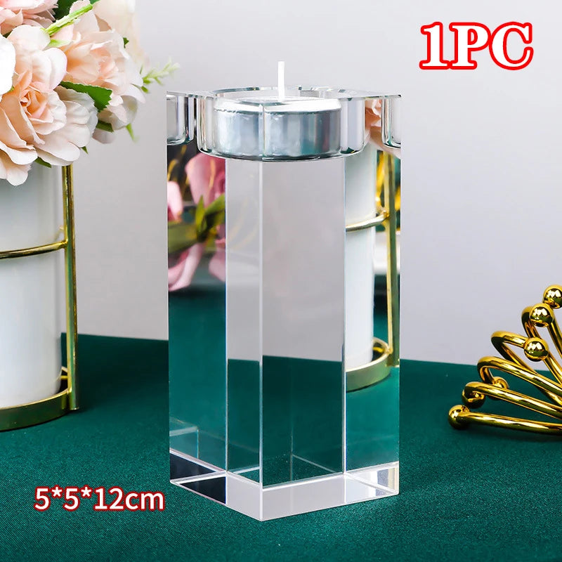 Crystal Cube Tealight Holder