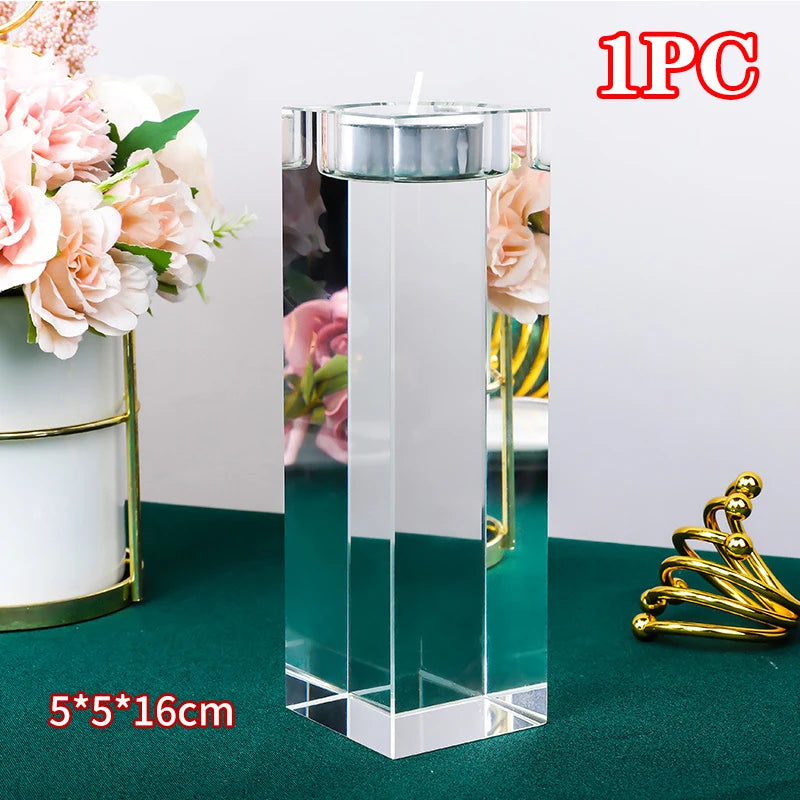 Crystal Cube Tealight Holder