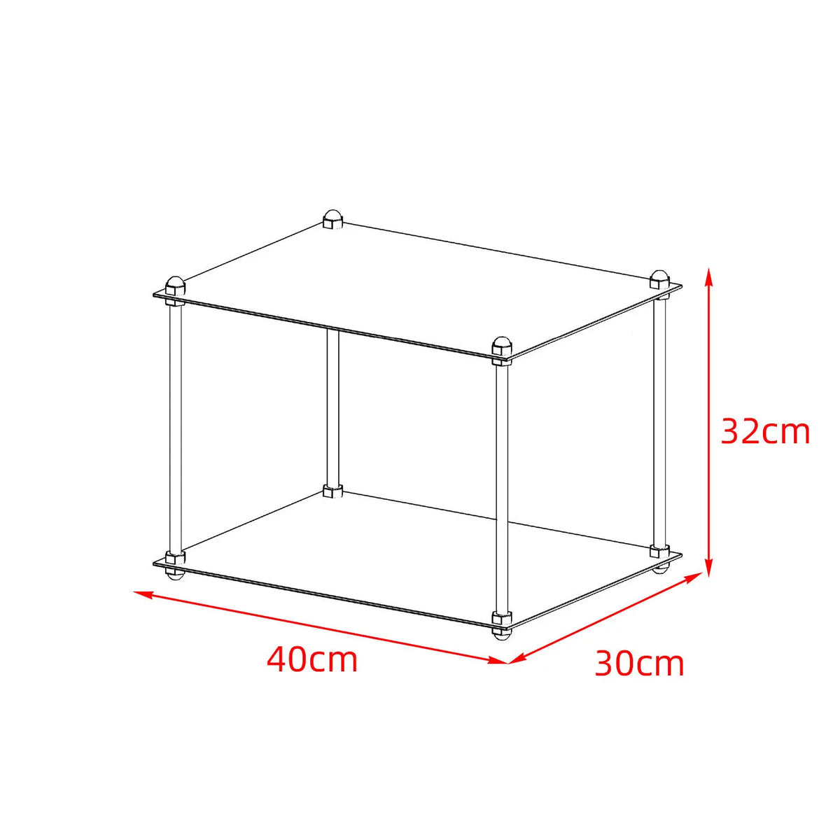 Staggered Industrial Metal Side Tables