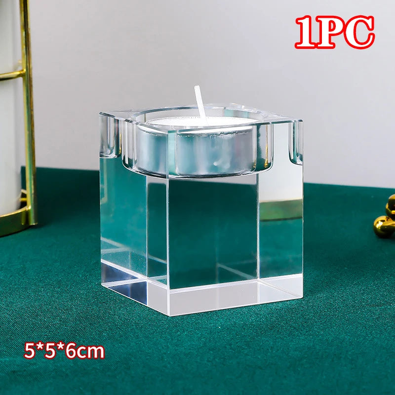 Crystal Cube Tealight Holder