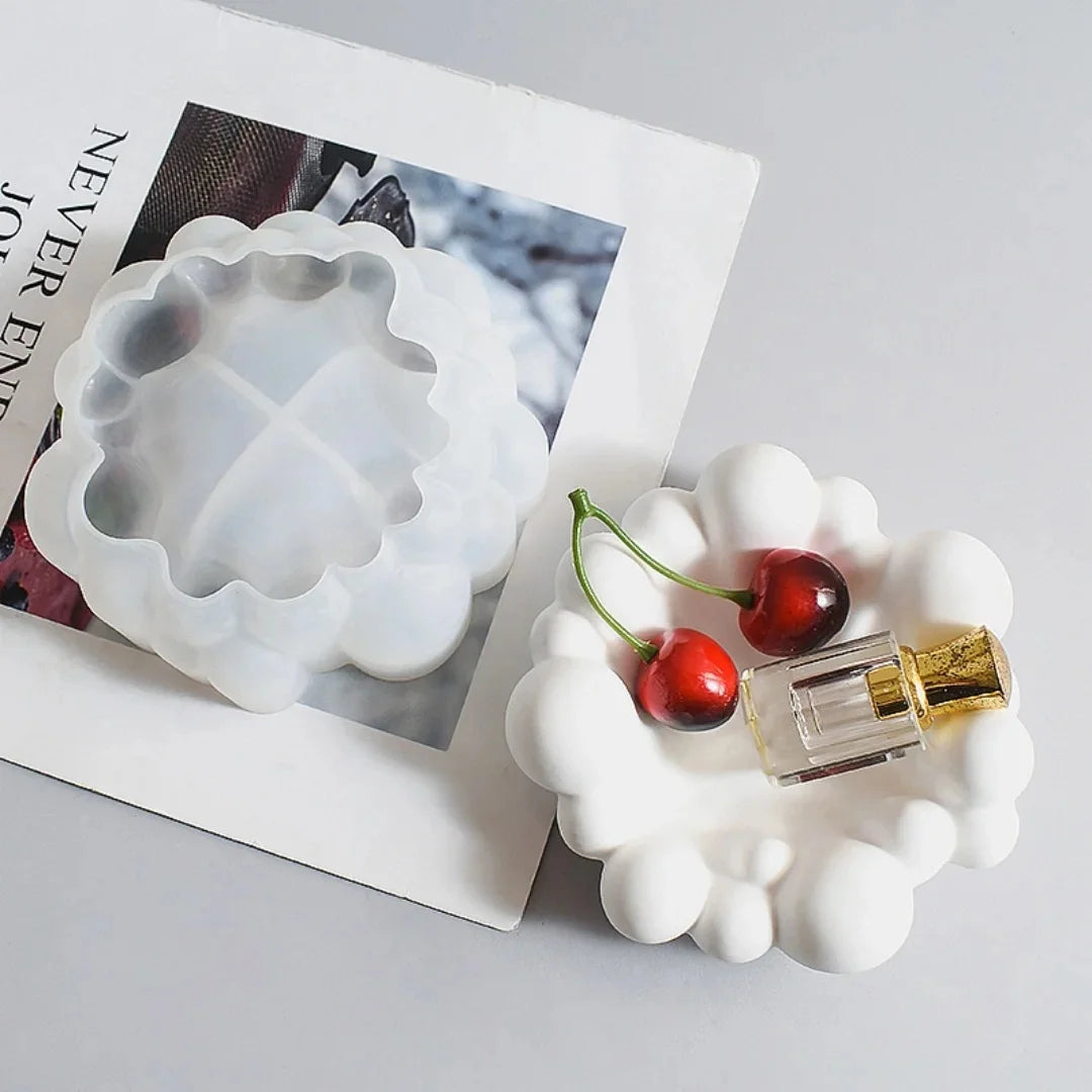 Cloud Platter Silicone Mold for Tray Casting