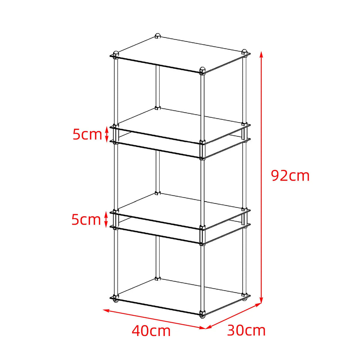 Staggered Industrial Metal Side Tables