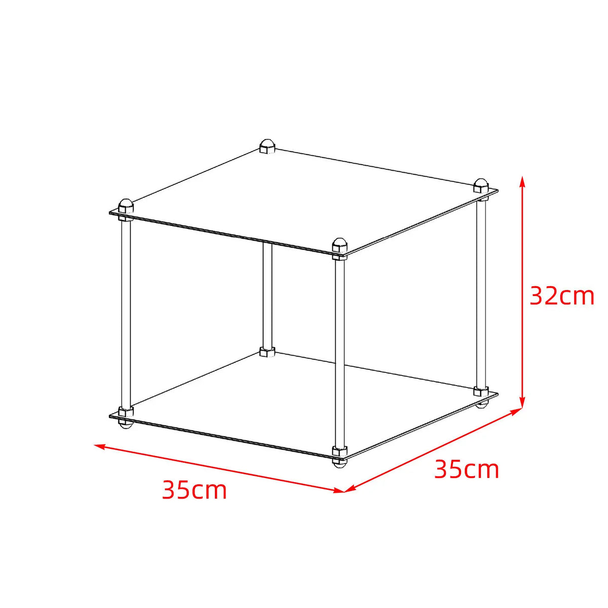 Staggered Industrial Metal Side Tables
