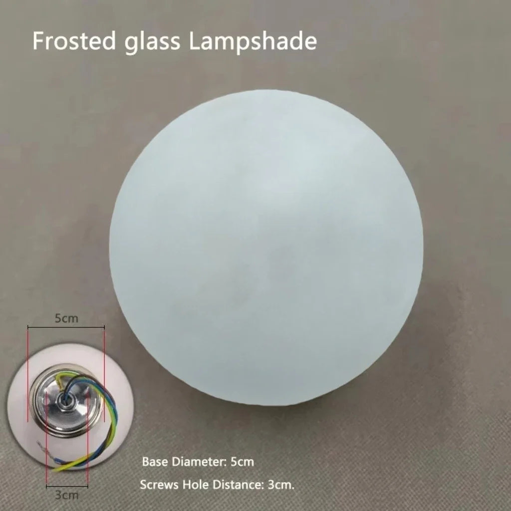 Milky Bubble Glass Wall Sconce