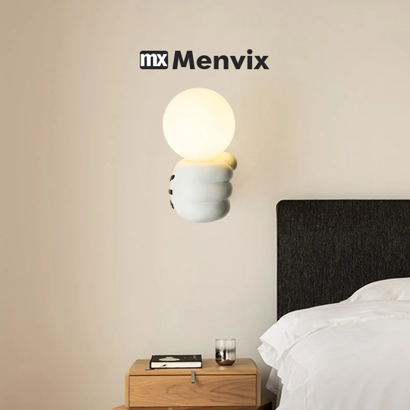 Midnight Halo Glass Wall Sconce