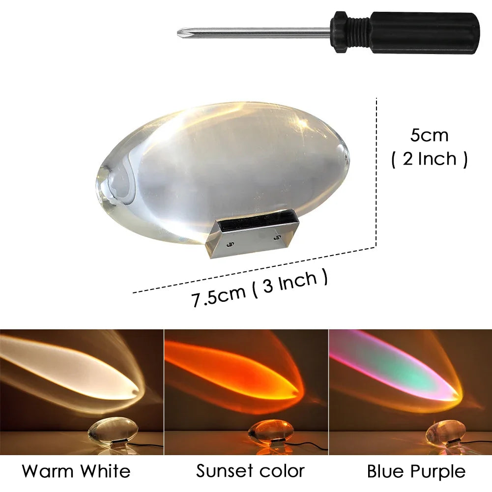 Crystal Eye of the Sky LED Table Lamp