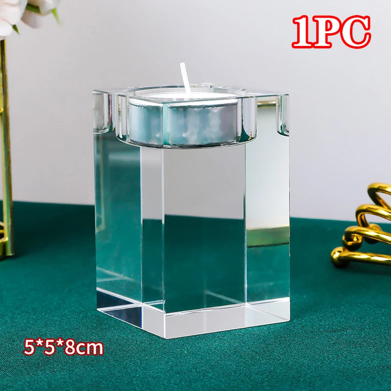 Crystal Cube Tealight Holder