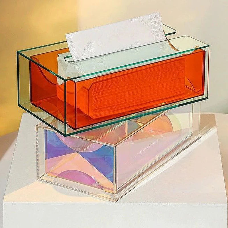 Rainbow Glow Drawer Tissue Box