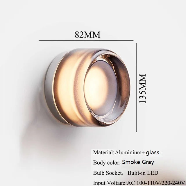 Glass Orb Wall Sconce