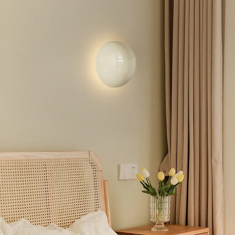 Crimson Orb Metal Wall Light