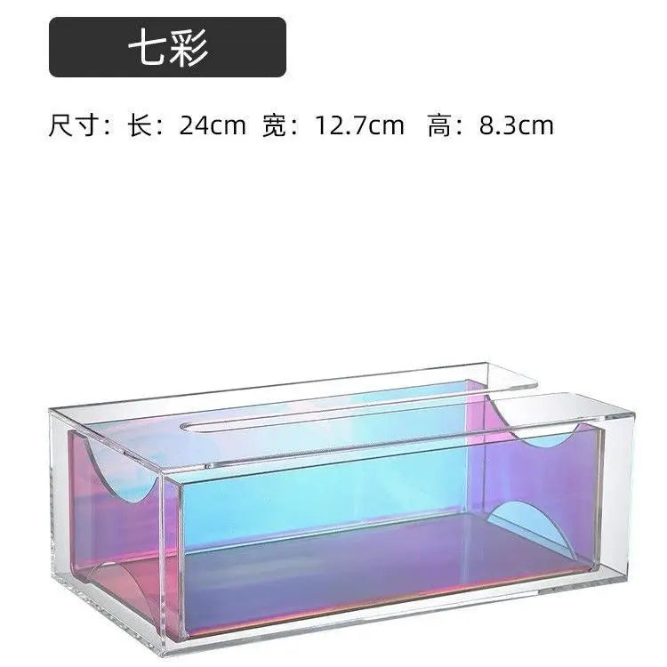 Rainbow Glow Drawer Tissue Box