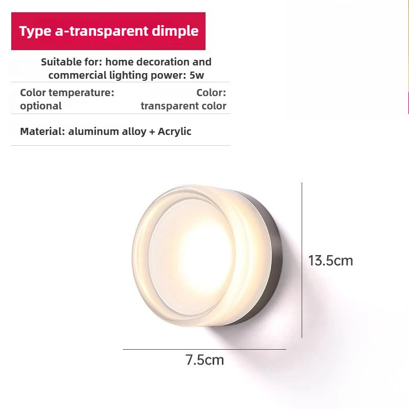 Ember Glow Acrylic Wall Sconce
