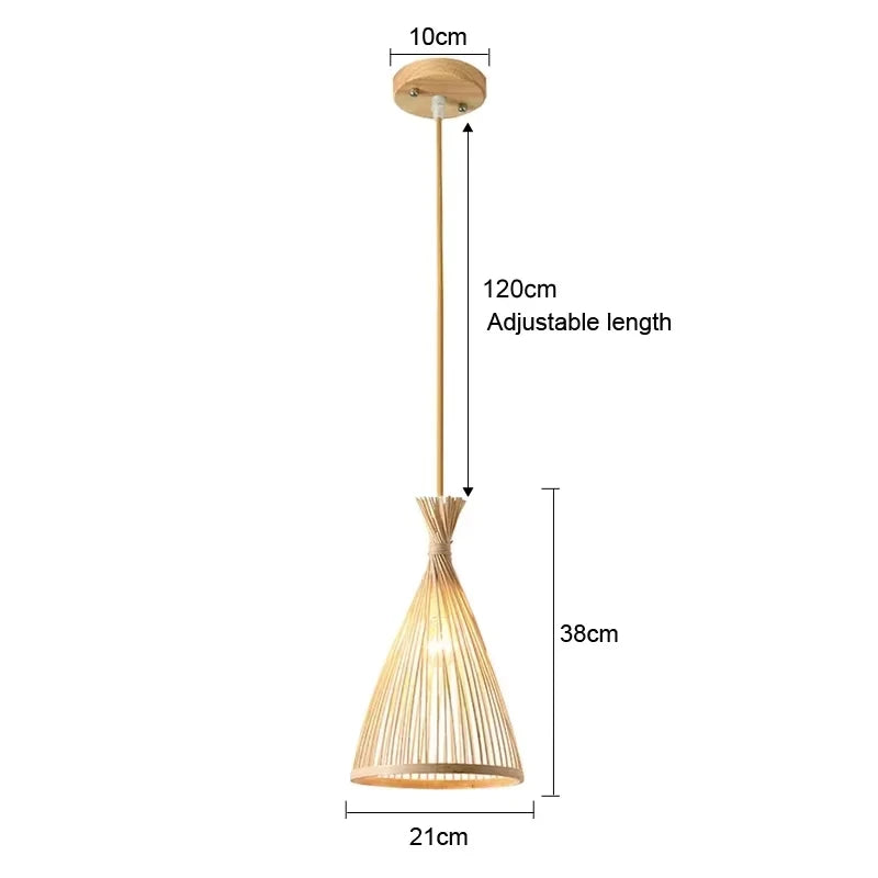 Handwoven Bamboo Glow Sconce