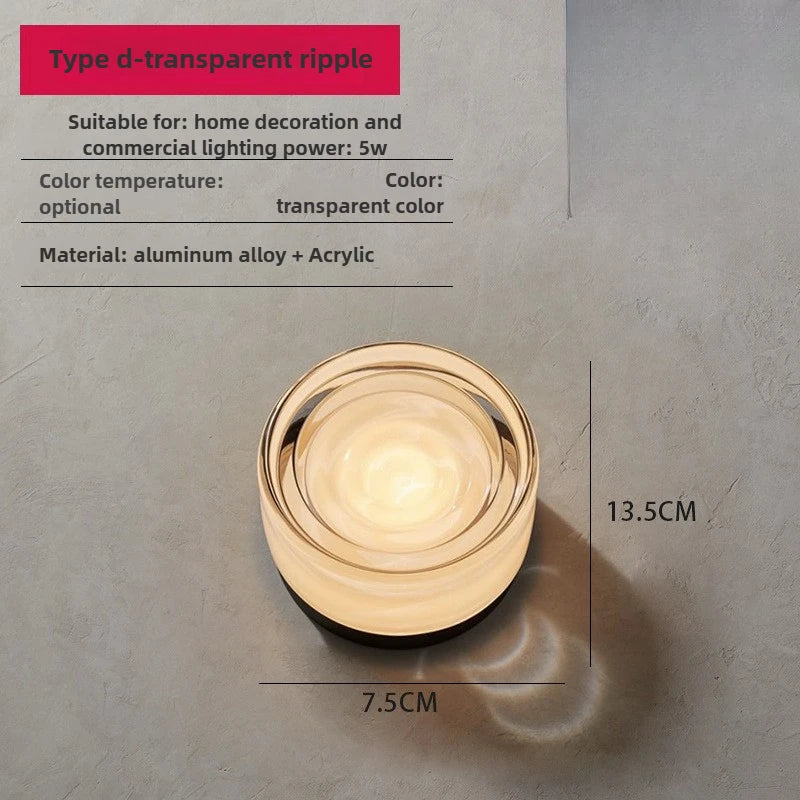 Ember Glow Acrylic Wall Sconce