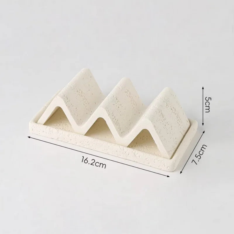 Raw Travertine Draining Soap Dish
