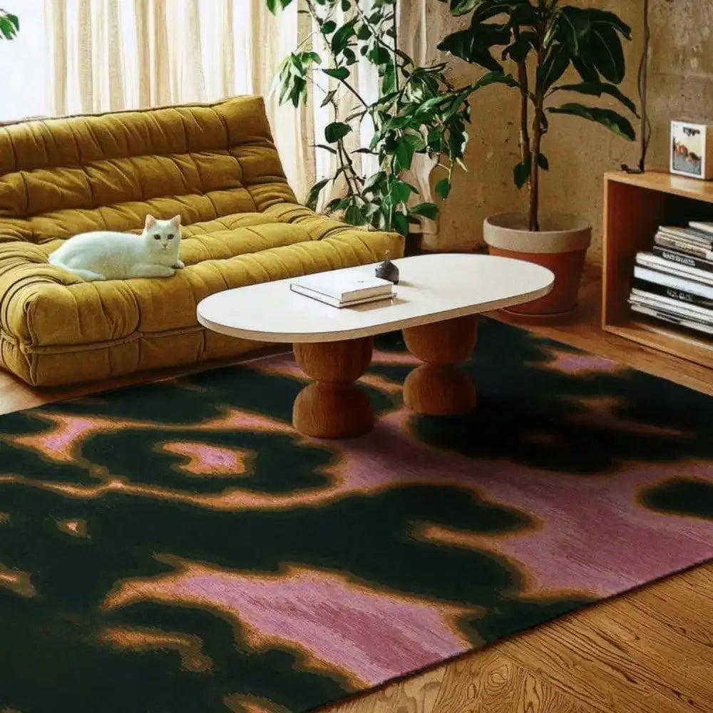 Gradient Animal Print Abstract Rug