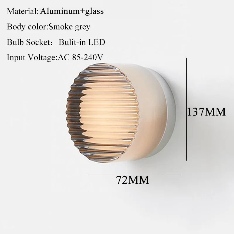 Glass Orb Wall Sconce