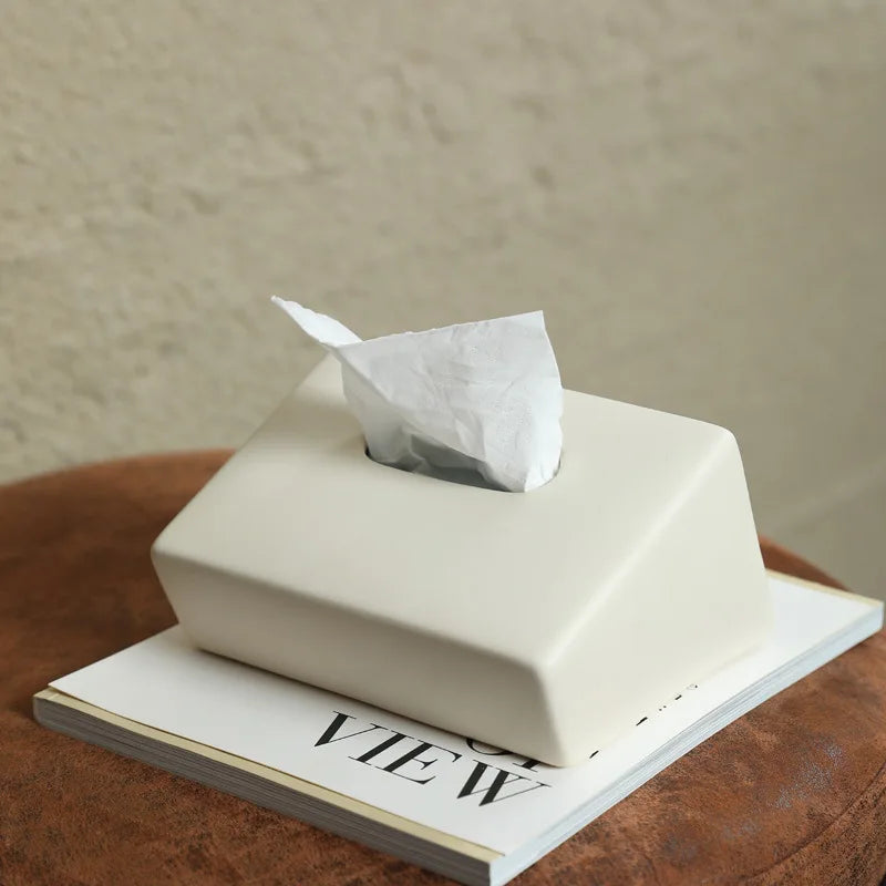 Ceramic Organizer Tissue Box