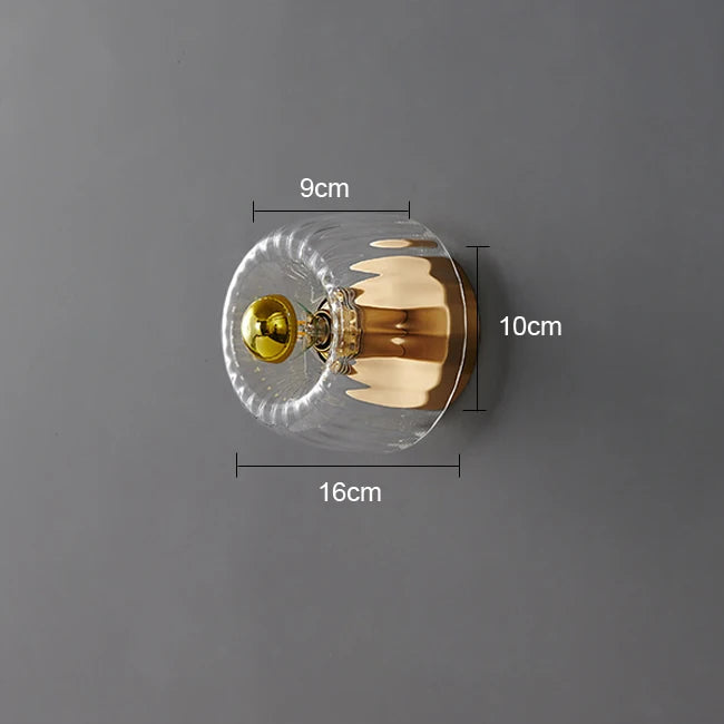 Bauhaus Glow Glass Sconce