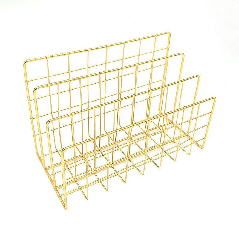 Tiered Iron Desk Organizer