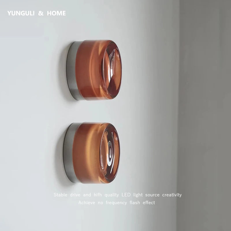 Glass Orb Wall Sconce