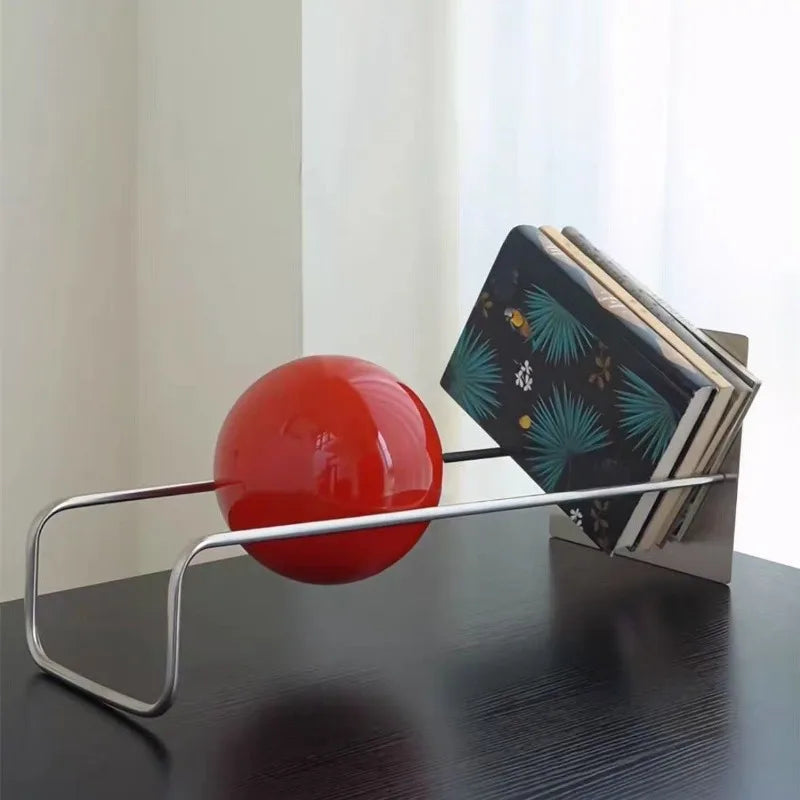 Tilted Iron Bookshelf