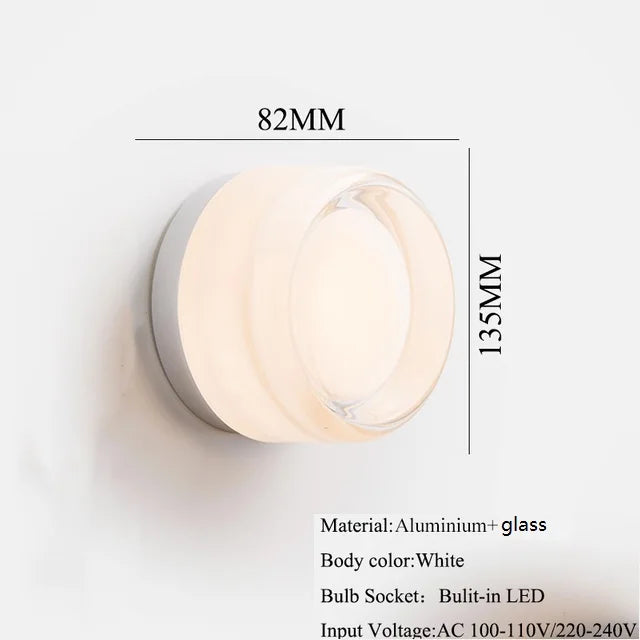 Glass Orb Wall Sconce